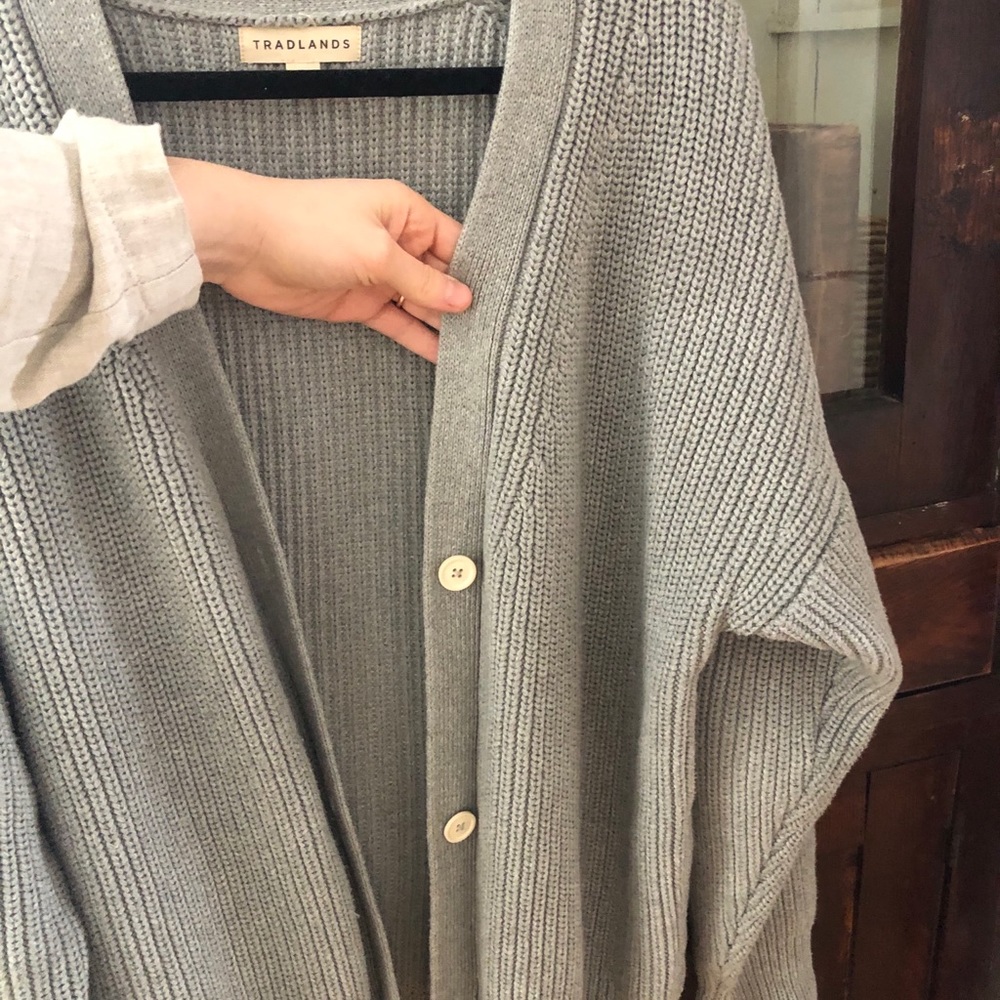 DISCONTINUED Tradlands Shelter Cardigan in Quail